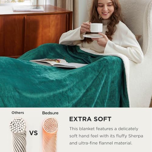Bedsure GentleSoft Sherpa Fleece Cal King Blankets - Image 4