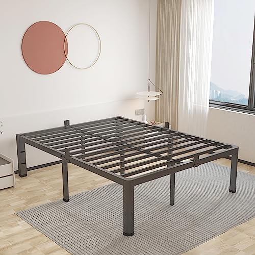 20 Inch Full Bed Frame with Rounded Corner Mattress Baffle by ROIL