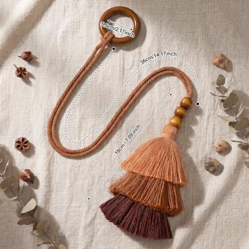 Novabright 4 Pcs Boho Curtain Tiebacks - Image 3