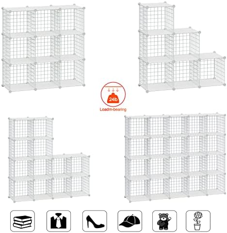 HUBSON Wire Cube Storage Organizer, Book/Toy/Craft/Potted Plants and Pet Closet - Image 4