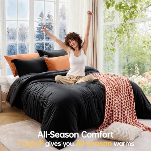 MUXHOMO Oversized King Comforter Set, 3-Piece All-Season Bedding - Image 4