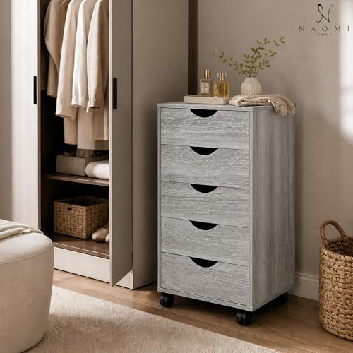 Naomi Home 5 Drawer Storage Cabinet - Image 2