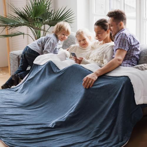Bedsure GentleSoft Sherpa Fleece Cal King Blankets by BEDSURE