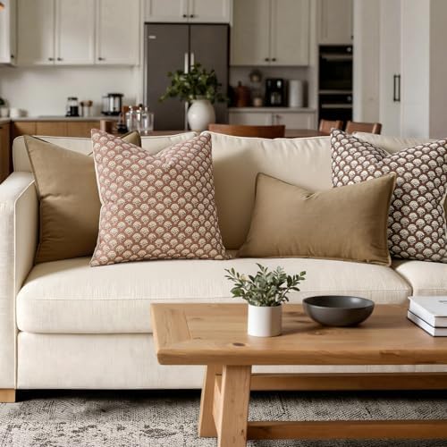 MIULEE Floral Print Decorative Pillow Covers 18x18 - Image 3