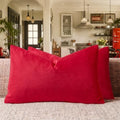 GIGIZAZA Red Pillow Covers 12x20 Decorative Pillows Pack of 2 by GIGIZAZAFocusingonhomedecoration