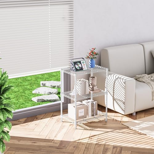 IZEUK 3 Tier Shelf, Heavy Duty Steel Wire Shelving Unit - Image 2