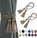 BEL AVENIR 2 Pack Handmade Rope Tassel Curtain Tiebacks by BELAVENIR