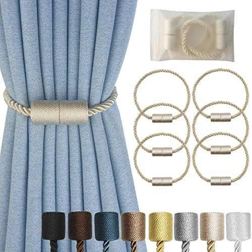 Magnetic Curtain Tiebacks Decorative Holdbacks Rope Tie Back Drapes Hangtty by CURTAINTIEBACKS