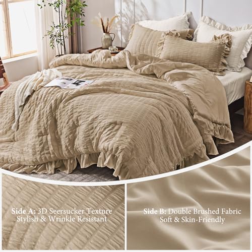 JOLLYVOGUE Khaki Oversized Queen Comforter Set - Image 5