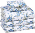RUVANTI 100% Cotton Split King Sheets, Percale Sheet Set by Ruvanti