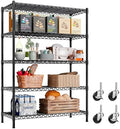 REIBII 5-Tier Storage Shelves 1660LBS Wire Shelving Unit by REIBII