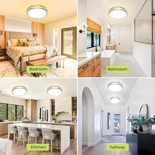 hepside 2 Pack Flush Mount Ceiling Light Fixture, Dimmable & 5CCT Ceiling Light - Image 7