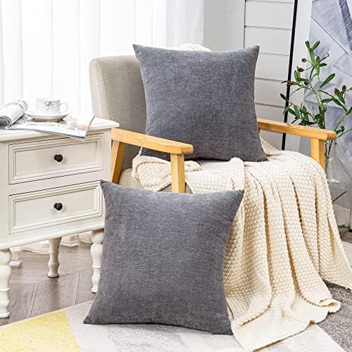GAWAMAY Decorative Square Throw Pillow Covers 20"x20" Inch Set of 2, Super Soft - Image 3