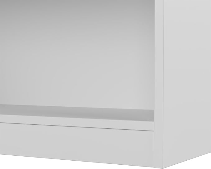 Bush Furniture Universal 25W Tall 5 Shelf Bookcase in White, Vertical Storage and Display Bookshelf for Home Office or Living Room Organization