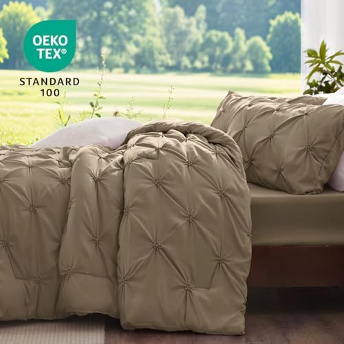 BEDELITE Queen Comforter Set Light Brown, Fluffy & Soft Comforter - Image 3