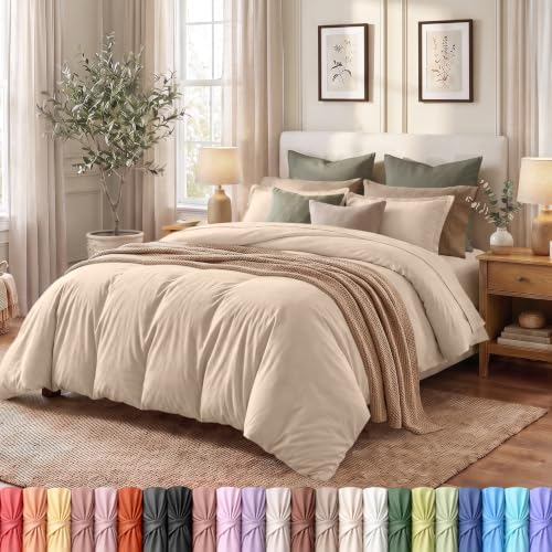 Duvet Cover Queen, 3 Piece Set, Extra Soft by UTOPIABEDDING