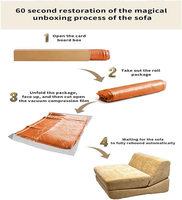 Compressed Sofa for Apartment & Rental, Space-Saving Compact Couch for Small - Image 7