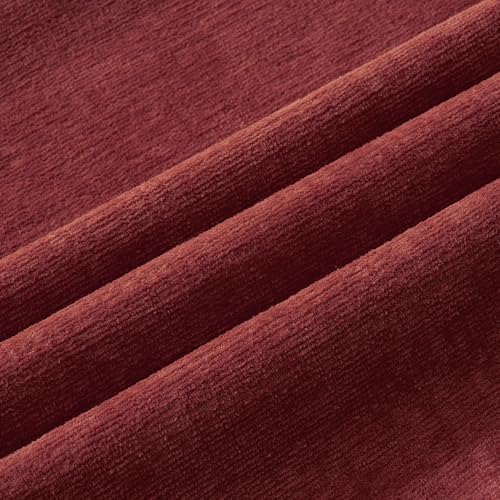 MIULEE Christmas Burgundy Chenille Couch Euro Throw Pillow Covers - Image 2