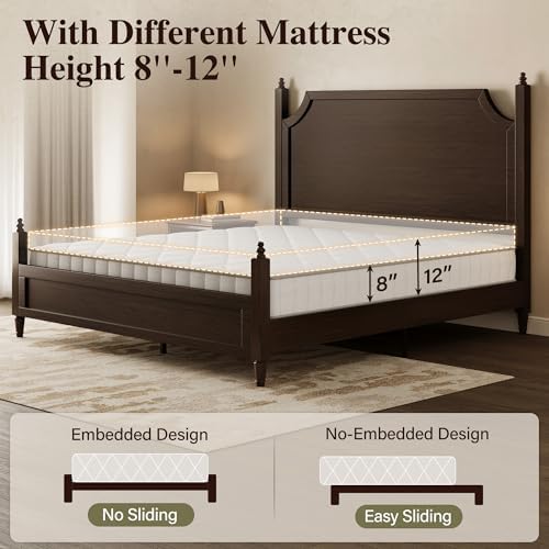 Belffin Wood Queen Size Bed Frame - Image 4