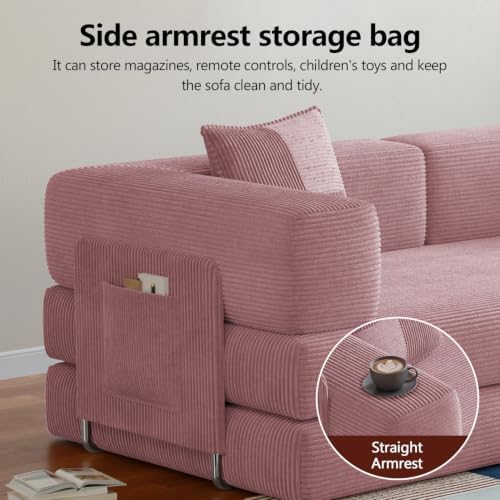 78.8" Boneless Couch for Living Room, Futon Sleeper Sofa Bed - Image 6