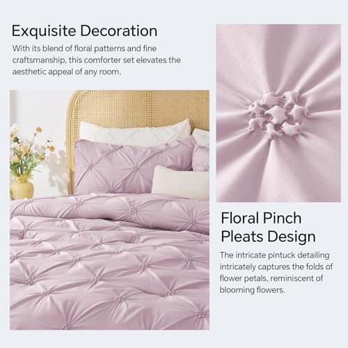 BEDELITE King Comforter Set Light purple, Fluffy & Soft Comforter - Image 4