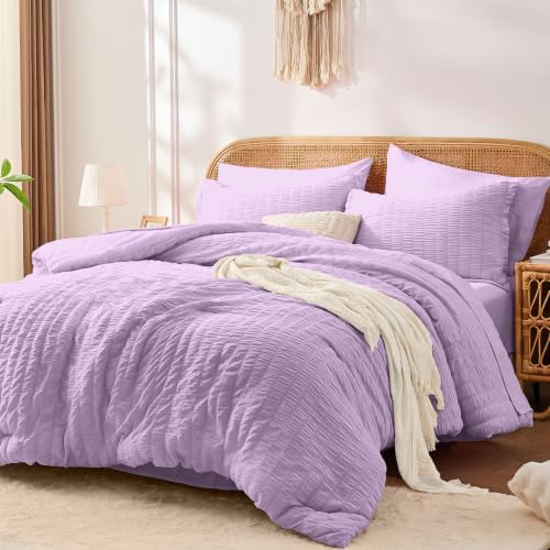 Queen Comforter Set with Sheets, 7 Pieces Bed in a Bag by FUANNA