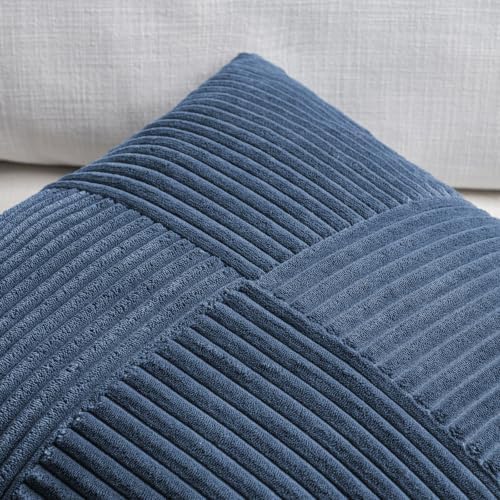 Fancy Homi Dusty Blue Lumbar Decorative Throw Pillow Covers 16x32 Inch - Image 4