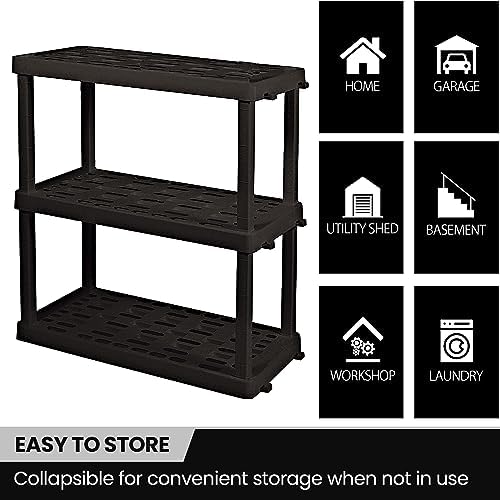 Oskar Heavy Duty Plastic Storage Shelves- - Image 5