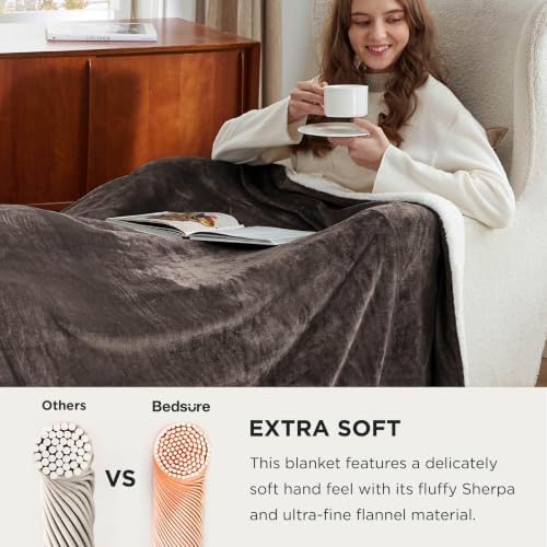 Bedsure GentleSoft Sherpa Fleece Cal King Blankets - Image 4