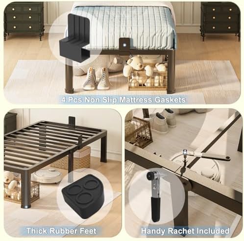 Yitong Angel 10 inch Twin Bed Frame - Image 5