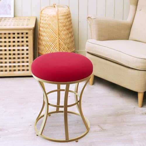 Vanity Chair, Small Velvet Vanity Stool & Ottoman Bench - Image 2