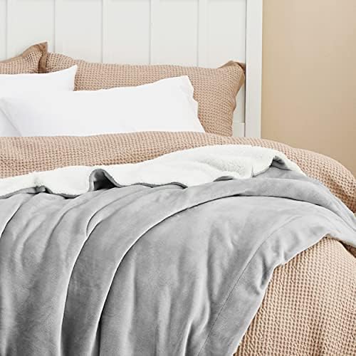 Bedsure GentleSoft Sherpa Fleece Blankets King Size - Image 4