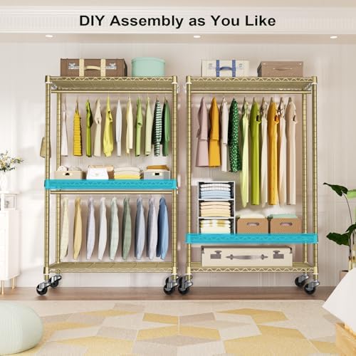 P3 Rolling Clothes Rack, Clothing Racks - Image 3