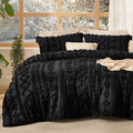 Bedsure Tufted Boho Comforter Set Full, Bedroom Decor Bedding Set Black by BEDSURE
