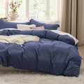 Bedsure Prewashed Duvet Cover Queen, Cotton-Like Soft Bedding Set by BEDSURE