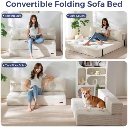 MAXYOYO Folding Sofa Bed, Convertible Chair Bed - Image 4