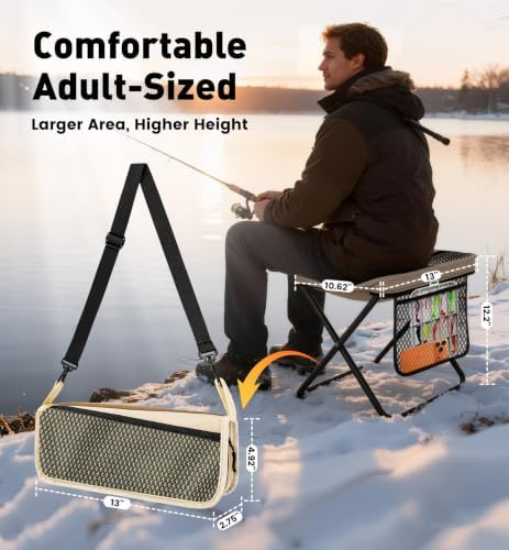 2 Pack Portable Folding Stools - Image 3