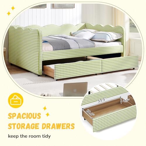 DEINPPA Full Size Gingham Daybed - Image 3