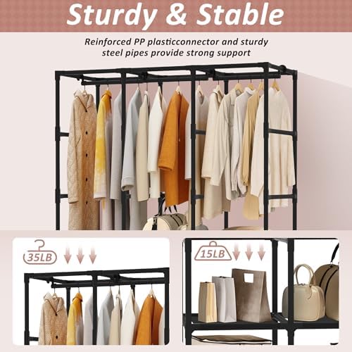 Wardrobe Closet, Quick and Easy Assembly - Image 4