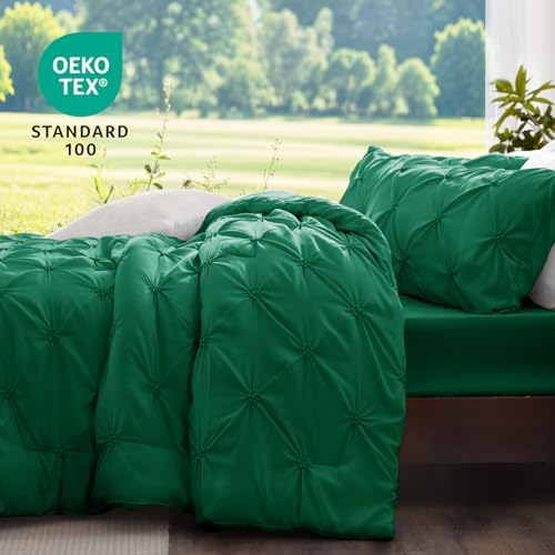 BEDELITE Queen Comforter Set Forest Green, Fluffy & Soft Comforter - Image 3