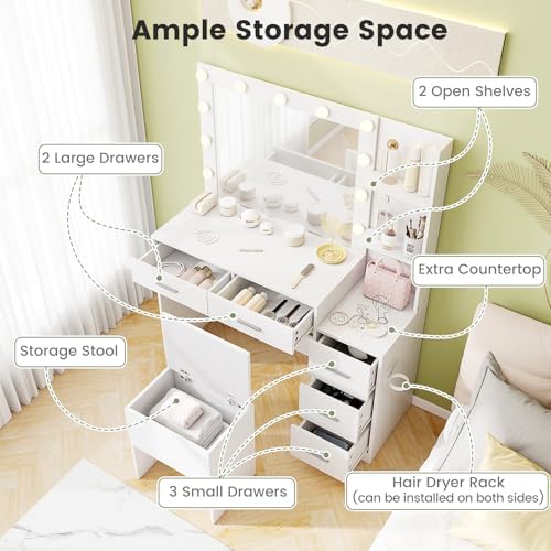 CHARMAID Large Vanity Desk - Image 4