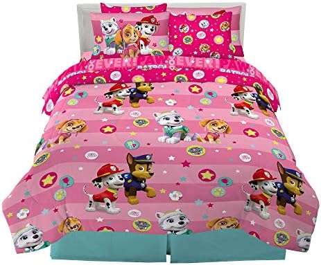Paw Patrol Girls Kids Bedding Super Soft Comforter And Sheet Set by Franco