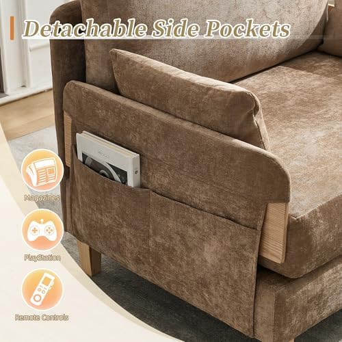 GDFStudio Foldable Sofa Bed Recliner, 3-in-1 Convertible Sleeper Sofa - Image 6