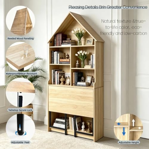 Modern White Arched Bookshelf - Image 6