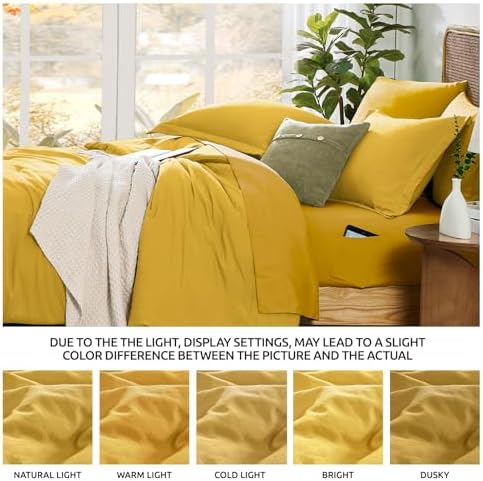 King Size Comforter Set- 7 Pieces Prewashed Bed in a Bag King Bedding Sets - Image 4