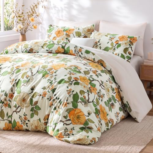 Exclusivo Mezcla Lightweight Reversible Queen Comforter Set Floral, 3 Piece by ExclusivoMezcla