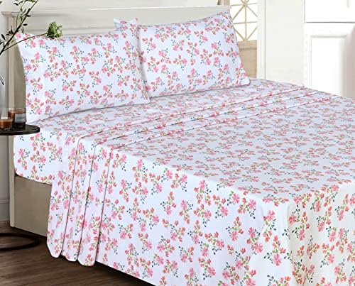 RUVANTI 100% Cotton Percale King Sheets, King Size Sheets Set - Image 2