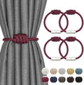 NICEEC 4 Pack Mini Magnetic Curtain Tiebacks Modern Simple Style Drape Tie by NICEEC