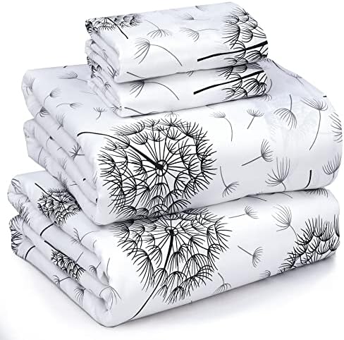 RUVANTI 100% Cotton Queen Sheets, Percale Queen Sheet Set by Ruvanti
