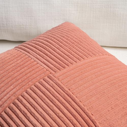 Fancy Homi Set of 1 Coral Boho Long Lumbar Body Decorative Throw Pillow Cover - Image 3
